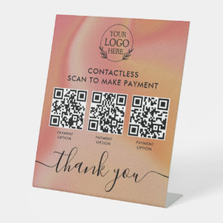 Signe Pedestal personnalisé avec paiement de code 