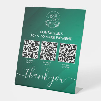 Signe Pedestal personnalisé avec paiement de code 