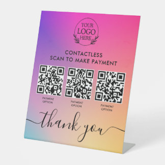 Signe Pedestal personnalisé avec paiement de code 