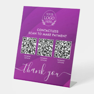Signe Pedestal personnalisé avec paiement de code 