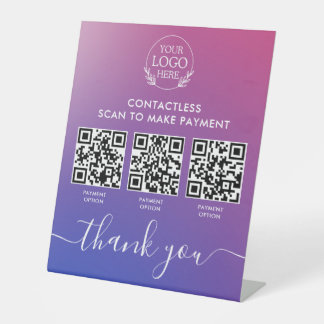 Signe Pedestal personnalisé avec paiement de code 
