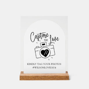 Signe photo mariage, Captez le chevalet acrylique