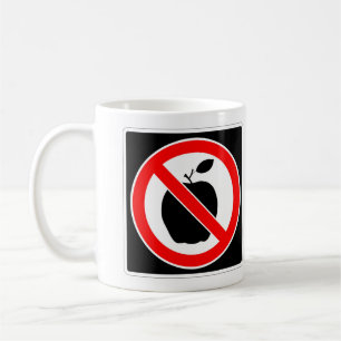 SIGNE POMME TRÈS AMUSANTE PAS POMME Café Mug