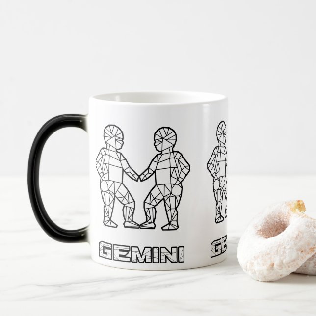 Signe zodiaque Mug : Gemini (Avec donut)