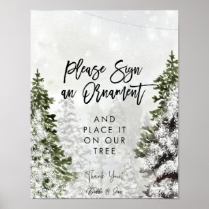 signer une affiche de fête de noël