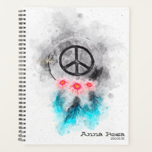 *~* Signes de paix de rêve Plumes Fleurs Boho Trib