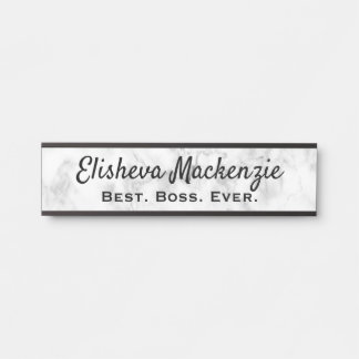 Signes de porte Nom du bureau Plaque Boss Cadeau