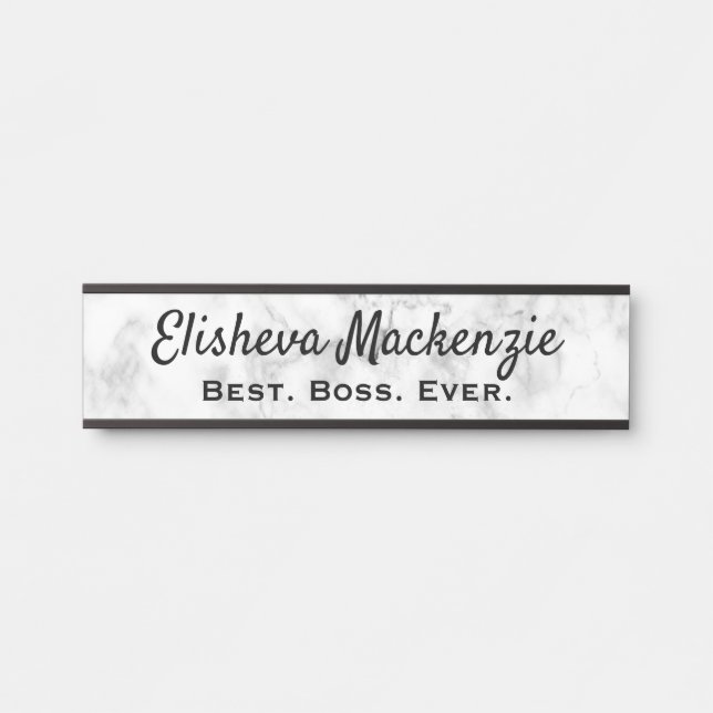 Signes de porte Nom du bureau Plaque Boss Cadeau (Devant)