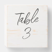 Signes de table mariage
