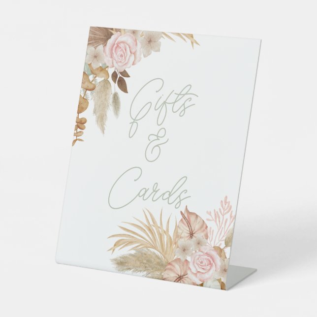 Signes de table Mariage Boho (Recto)