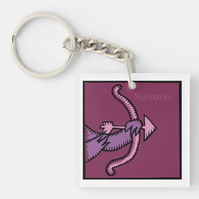 Signes Zodiac personnalisables Sagittarius 2 faces (Devant)