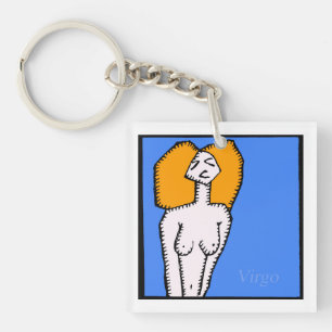 Signes Zodiac personnalisables Virgo porte - clé r