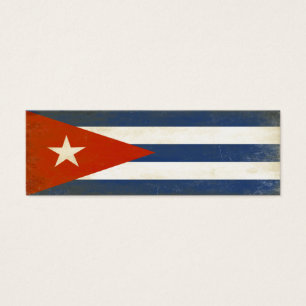 Signet avec le drapeau vintage affligé du Cuba