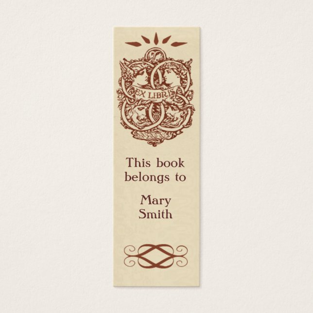 Signet de carte Skinny personnalisable (Devant)