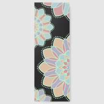 Signet de fleurs mandala pastel