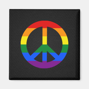 Signet de paix LGBT Magnet