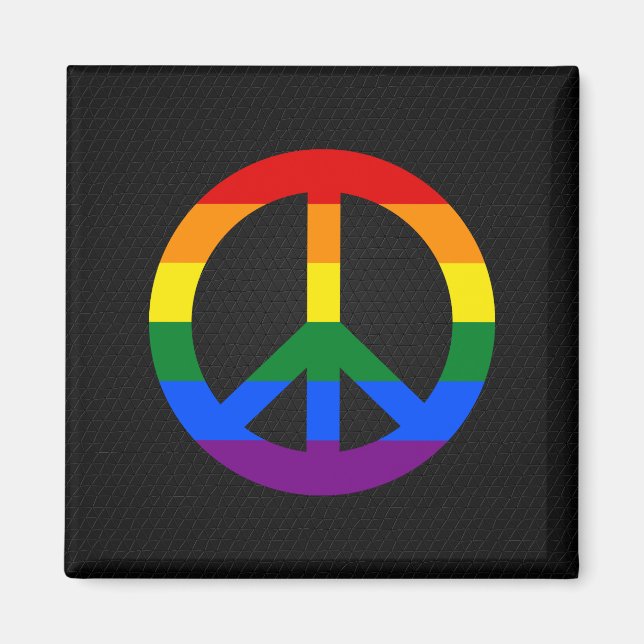 Signet de paix LGBT Magnet (Devant)