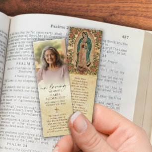 Signet de prière photo Guadalupe Memorial catholiq
