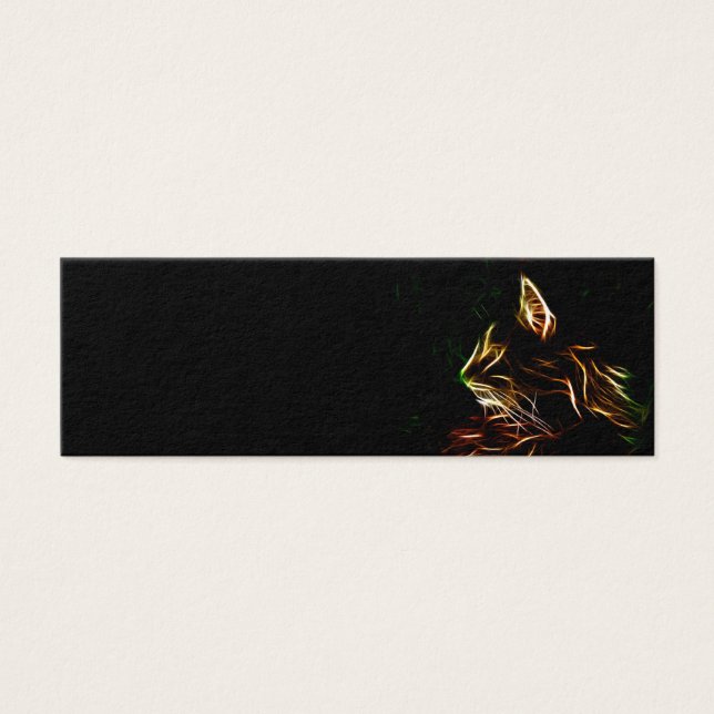 Signet de profil de visage de chat électrique (Devant)