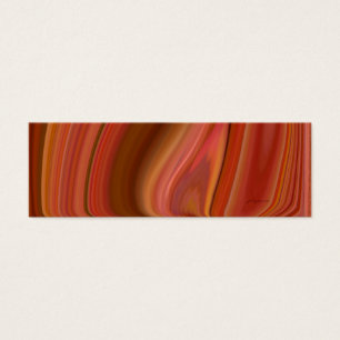 signet en marbre orange