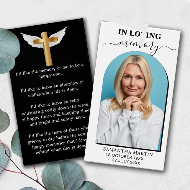 Signet funéraire commémoratif de photo minime (Créateur téléchargé)