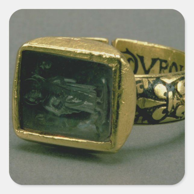 Signet Ring von König Louis IX von Frankreich (St. Quadratischer Aufkleber (Vorderseite)
