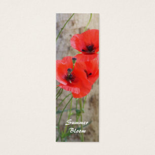 Signet rouge de pavots de maïs de champ