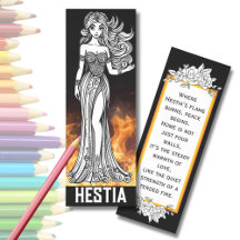 Signets de couleur du livre Hestia Déesse grecque