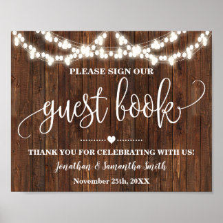 Signez notre livre d'or Signe de mariage occidenta