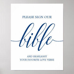 Signieren Sie unsere Bibel Hochzeitssyndrom Schild