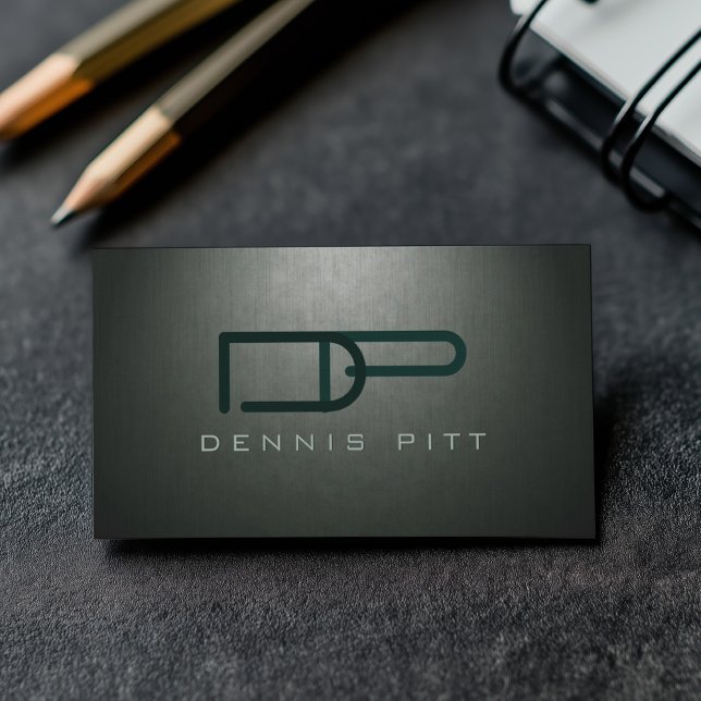 Signierung eines öffentlichen grauen Monogrammes Visitenkarte (Perfect for business)