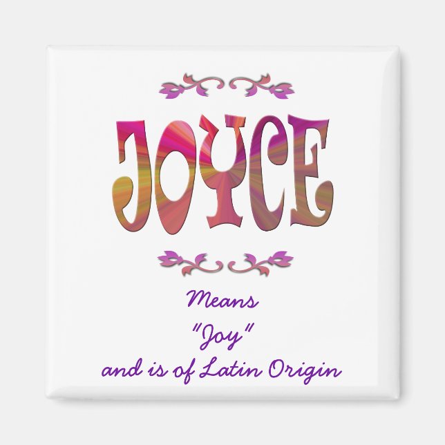 Signification de Joyce Magnet (Devant)