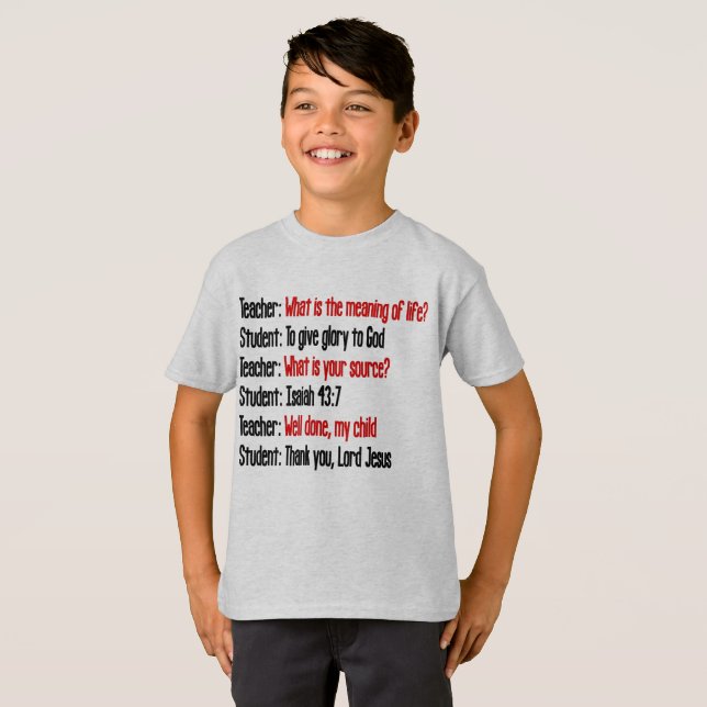 Signification de T-shirt de 43:7 d'Isaïe de la vie (Devant entier)