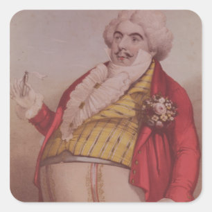 Signor Lablache als Dr. Dulcamara Quadratischer Aufkleber
