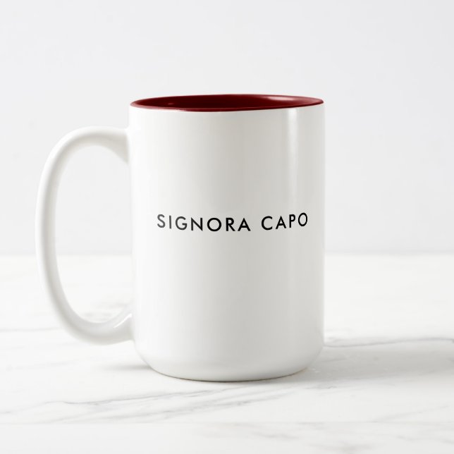 Signora Capo | Boss Lady | Italienische Tasse (Links)