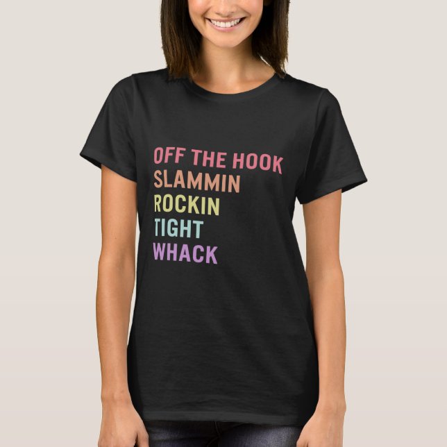 Signsprache Off Hook ASL Slang T-Shirt Deaf Awaren (Vorderseite)