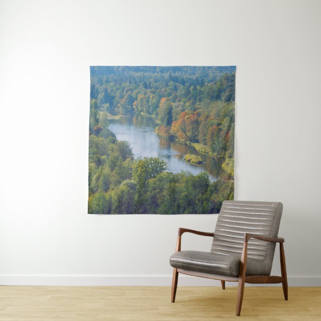Sigulda Herbst im Tal des Flusses Gauja Wandteppich (Beispiel)