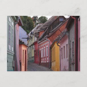 Sihgisoara,päinierte Häuser Postkarte