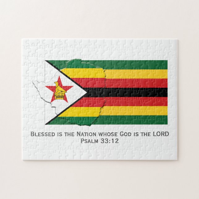 SIIMBABWE | Gesegnete Nation | ZIMBABWEAN FLAG (Horizontal)