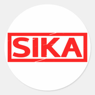 Sika-Briefmarke Runder Aufkleber