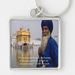 Sikh Aktien/Karma Proverb Schlüsselanhänger