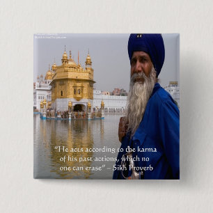 Sikh-Aktionen/Karma-Sprichwort Button