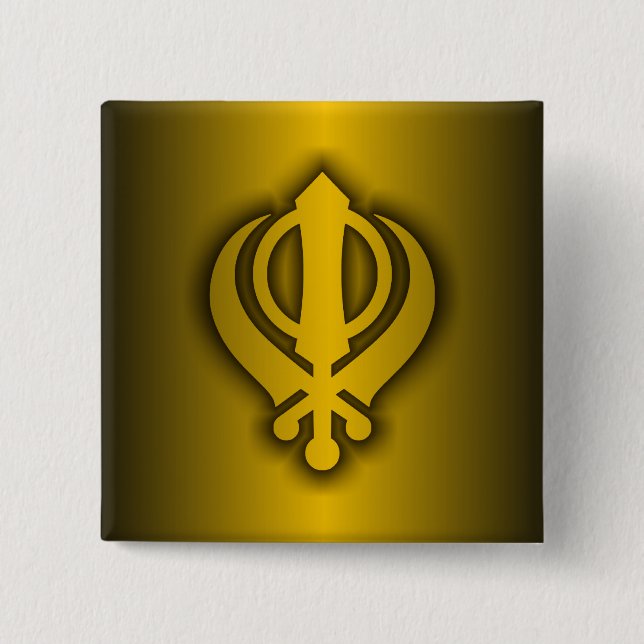 Sikh Button (Vorderseite)