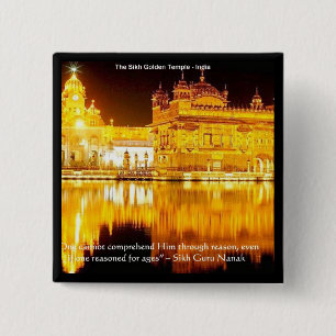 Sikh Der Goldene Tempel in Indien Geschenke & T-Sh Button