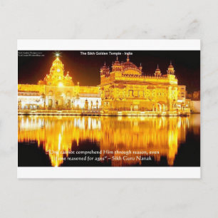 Sikh Der Goldene Tempel In Indien Geschenke & T-Sh Postkarte