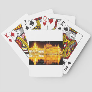 Sikh der Goldene Tempel in Indien Geschenke und T- Spielkarten