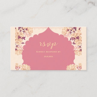 Sikh-Hochzeit RSVP | Anand-Karaj-Antwortkarte Begleitkarte