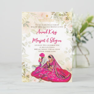 Sikh Hochzeitskarten & Anand Karaj lädt ein Einladung