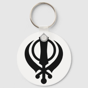 Sikh Khanda Black Schlüsselanhänger