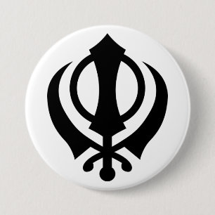 Sikh Khanda Button